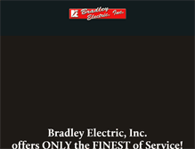Tablet Screenshot of bradley-electricinc.com